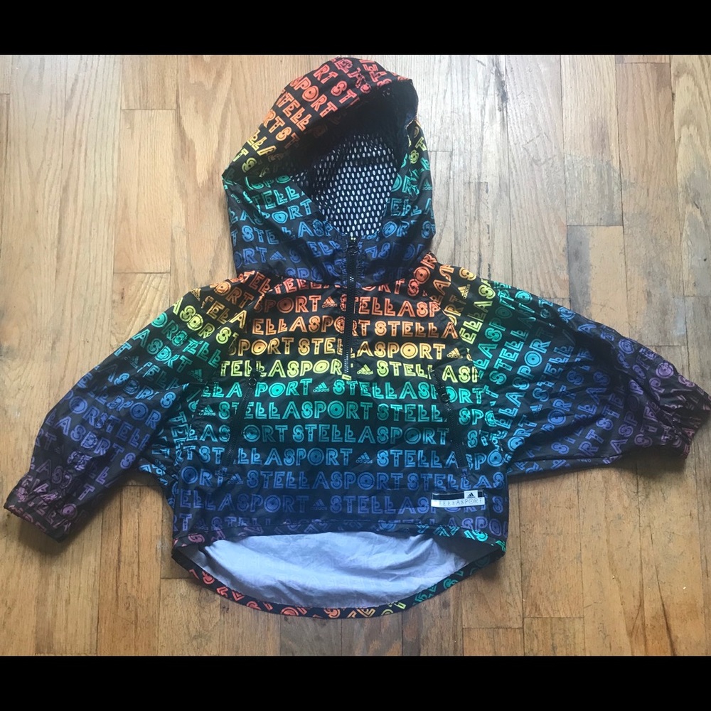adidas StellaSport Cropped Windbreaker Rainbow